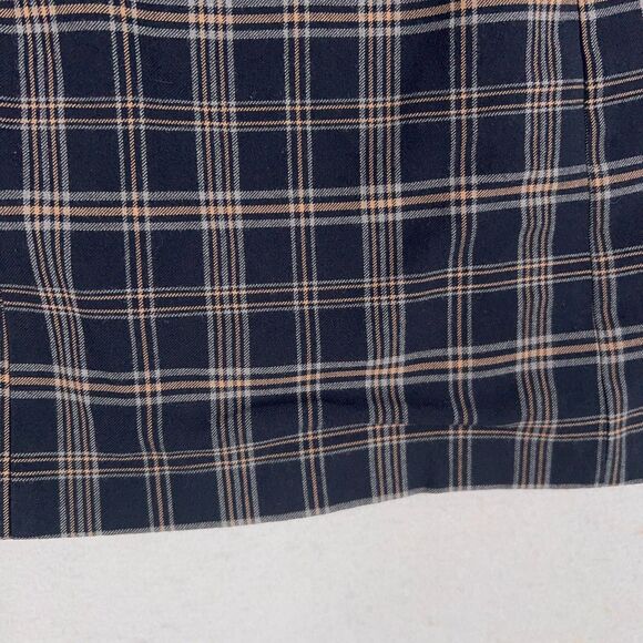 Aritzia Babaton Skirt Women 0 Yellow Black Plaid Dark Academia Preppy Schoolgirl - Picture 7 of 15